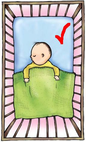 Put babies on their backs to sleep. Put babies on their backs to sleep.